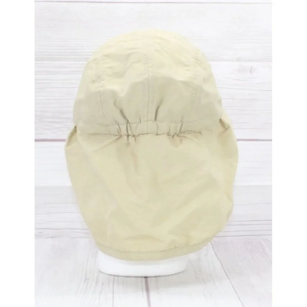 LL Bean Kids Tan Nylon Buzz Off Insect Shield Summer Trapper Hat Size L - Picture 2 of 9